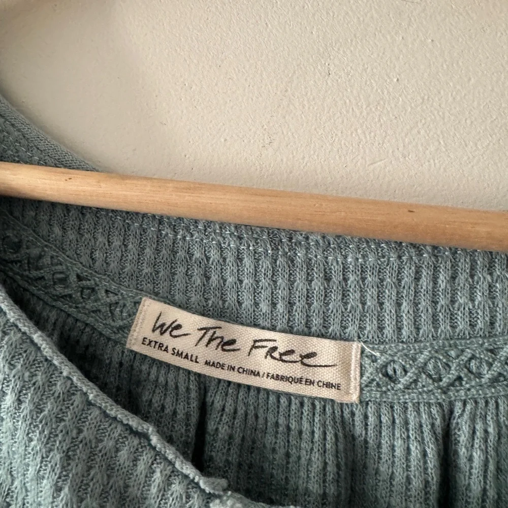 We The Free -‎ Free People Thermal Oversized Henley Top